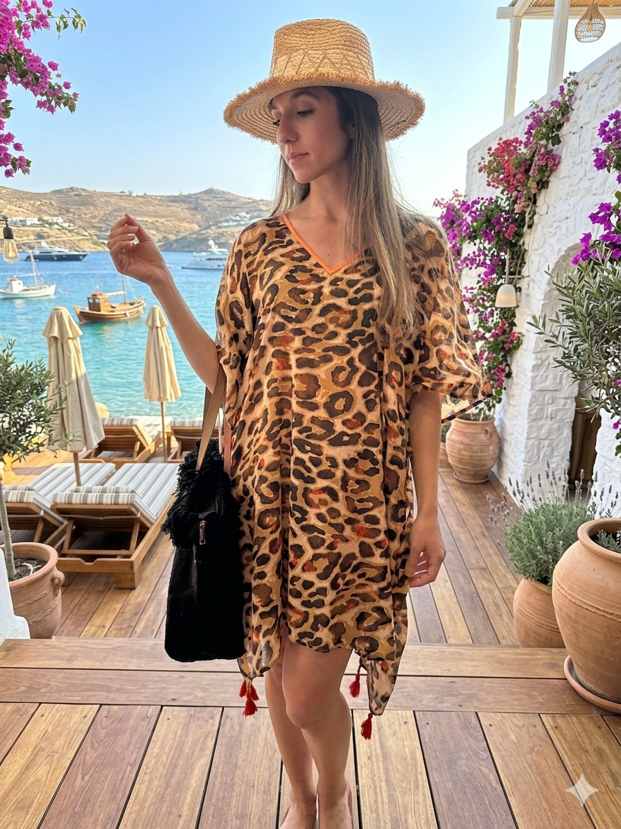 BIKINI Mi & Mi Καφτάνι Animal Print